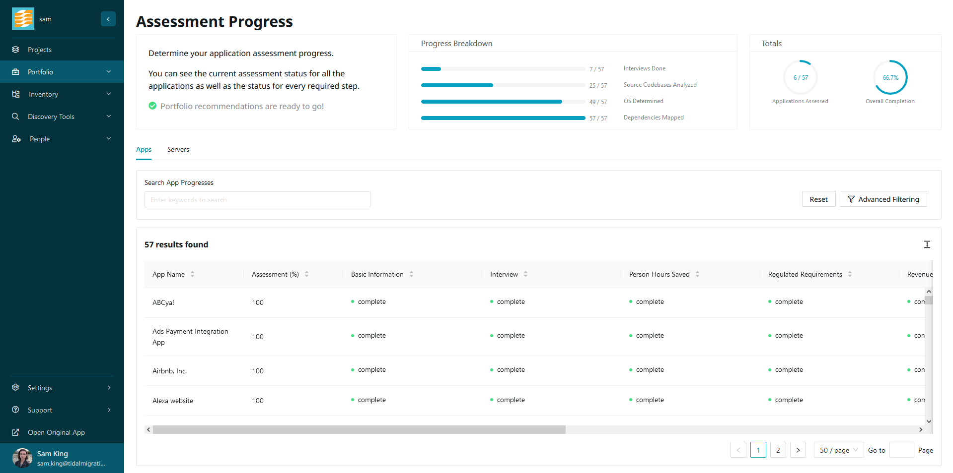 Assessment Progress