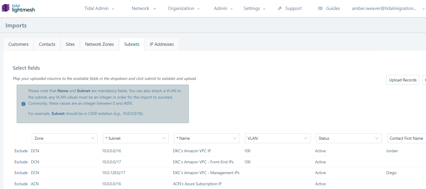 Streamlined Subnet Imports and Collaborative Support Teams